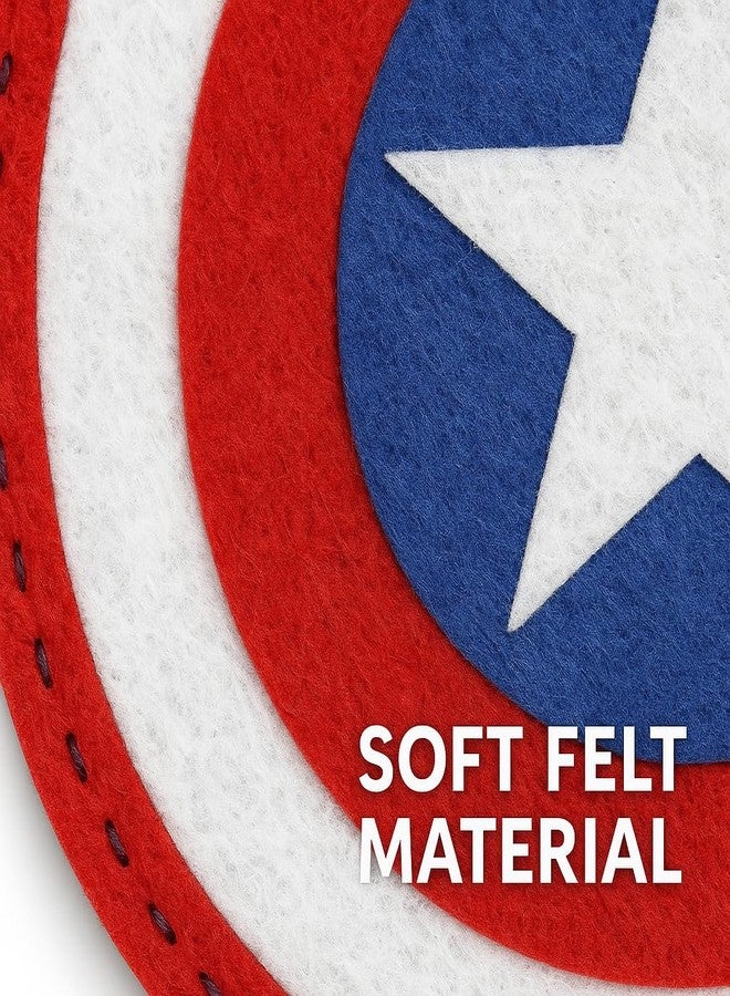 iCraft DIY Felt Keychain Kit for Kids - Easy Sew Plush Craft for Fine Motor Skills & Parent-Child Fun - Ages 6-12 (Captain America) - Image 4